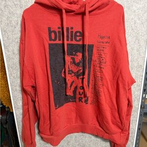 Billie Eilish Tour Red Hoodie